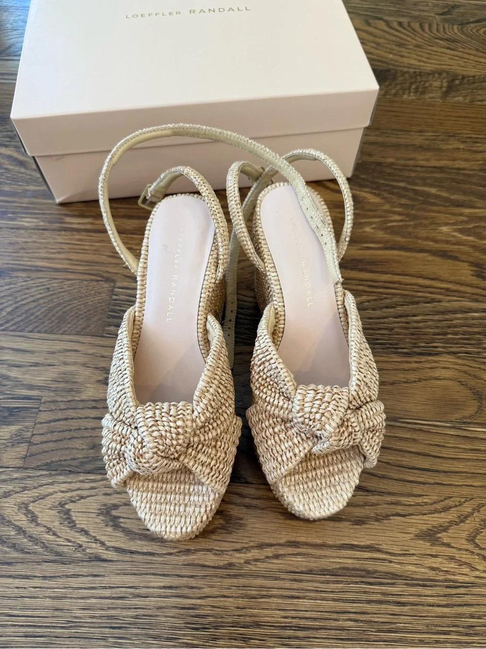 LOEFFLER RANDALL Liza Natural Platform Sandal